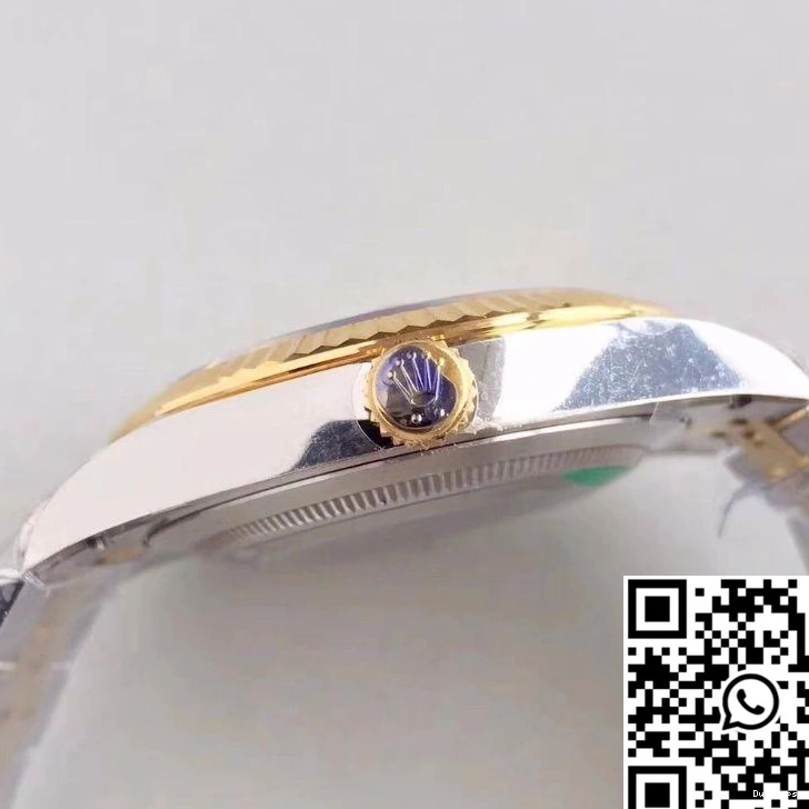 EW Datejust Gold 41MM Rolex Textured Factory Dial Diamond-studded 126333-0003 1217